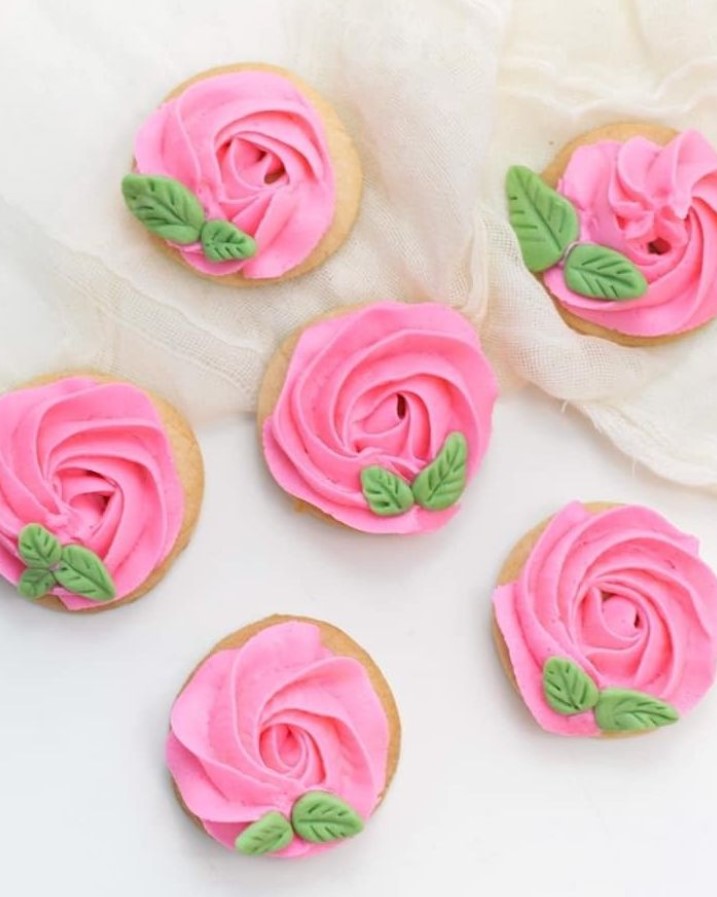 Rose Valentine Cookies