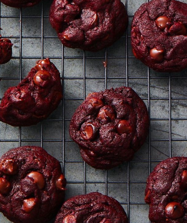 Red Velvet Valentine Cookies