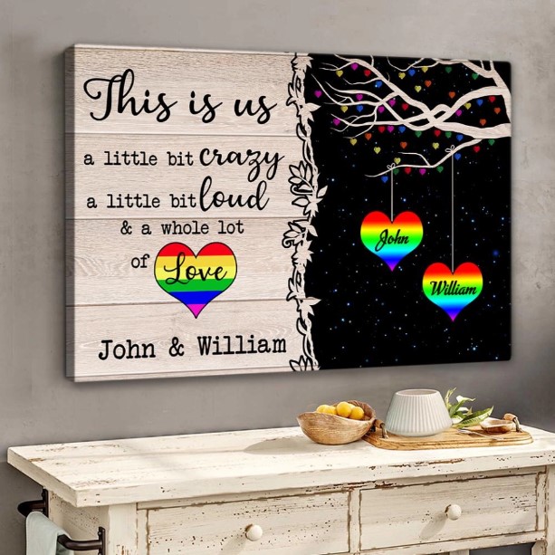 LGBT This Is Us Personalized Canvas Poster