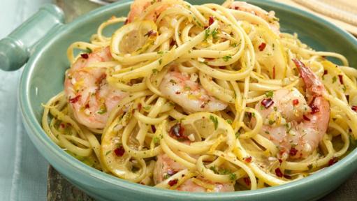 linguine with shrimp and garlic cream sauce