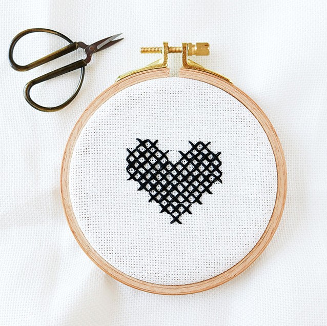 DIY Portrait Embroidery Hoop