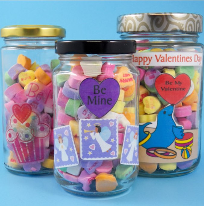 Valentine Decorative Candy Jar