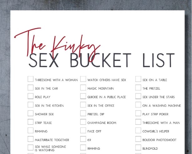 Create a Sex Bucket-list Together 