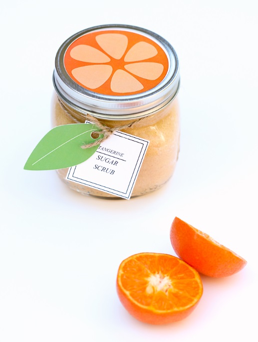 Mini Mason Jar DIY Citrus Scrub