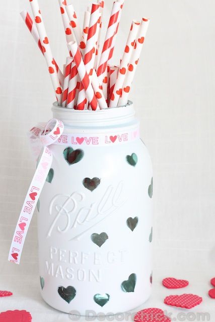 DIY Heart Mason Jar