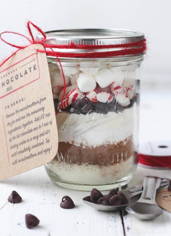 Hot Cocoa Mix in a Mason Jar