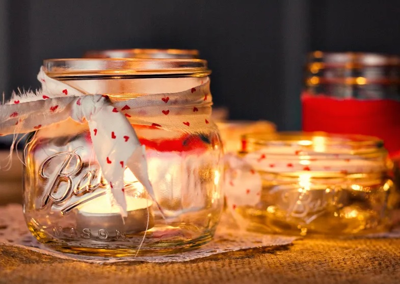 Mason Jar Votive Holders