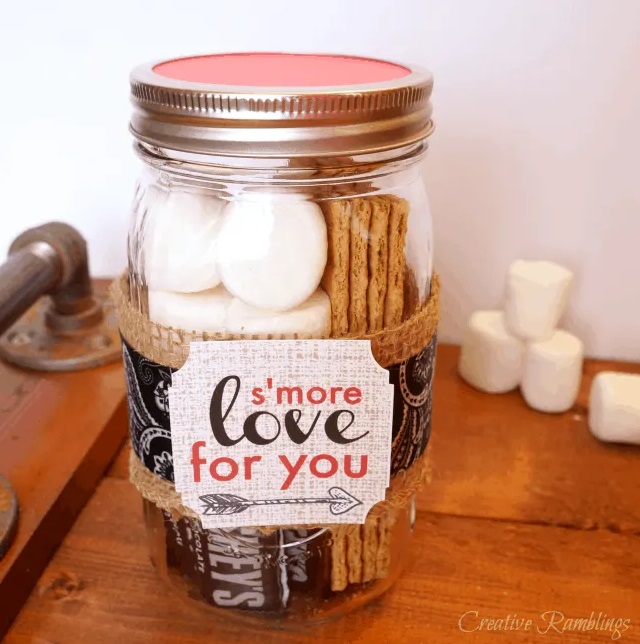 S'Mores Mason Jar