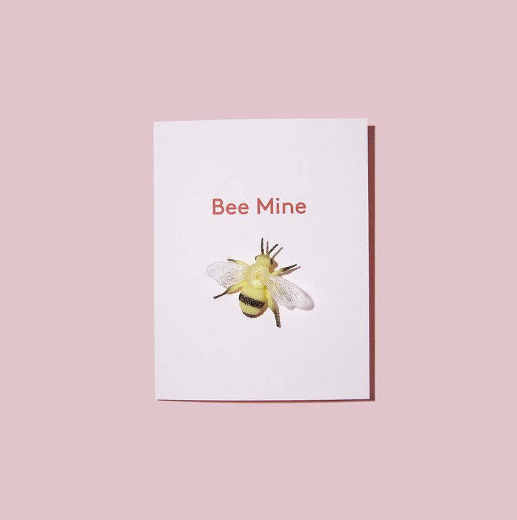 bee mine diy valentines day card ideas