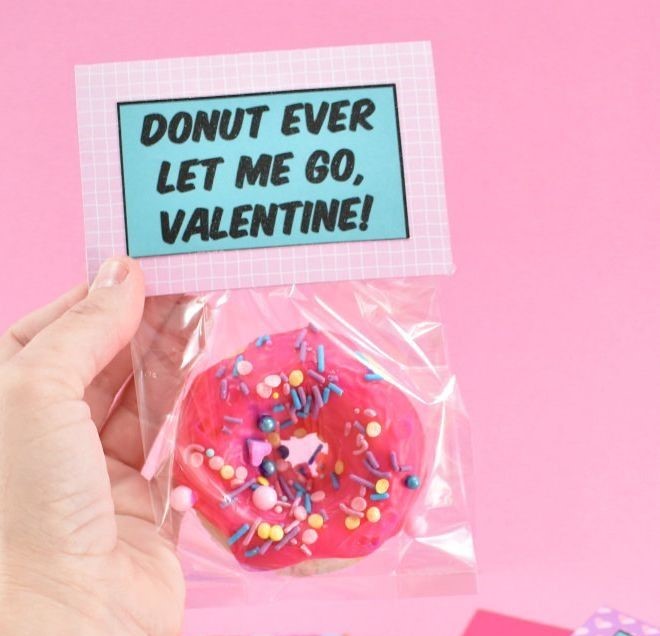 donut diy valentines day card ideas