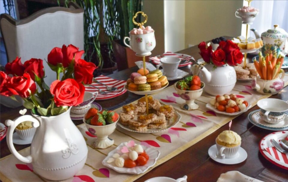 romantic valentines day tea party ideas