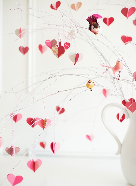 DIY Valentine's Day Branch