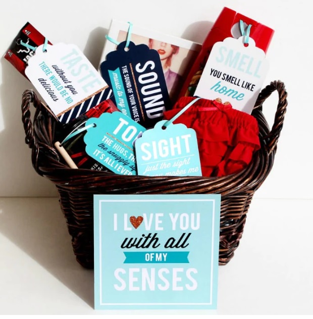 Five Senses Gift Basket