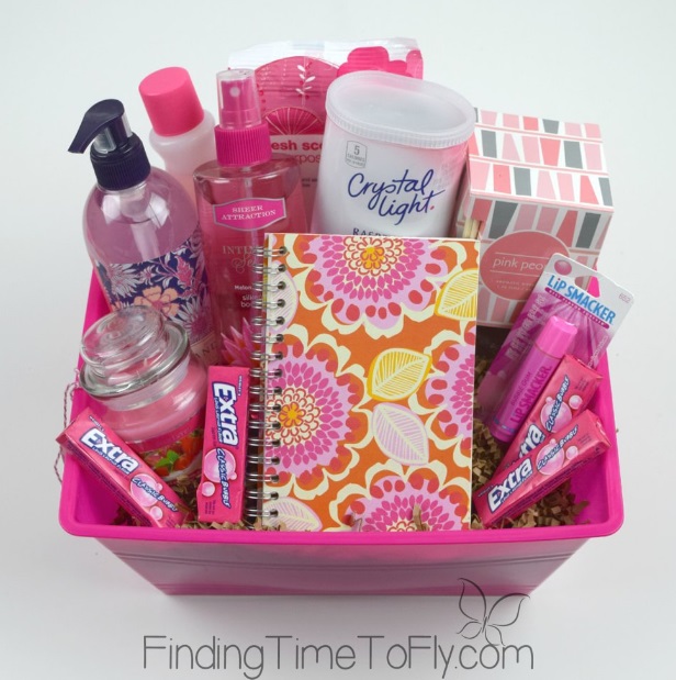 Pink Themed DIY Gift Basket