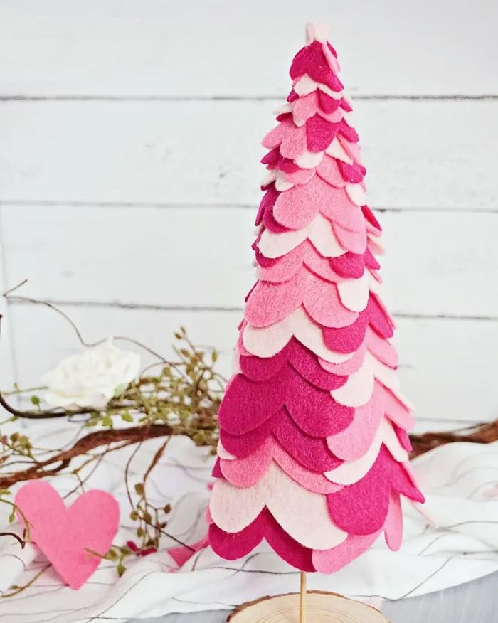 table decoration heart tree valentines day decor ideas