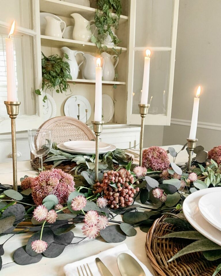 floral tablescape valentines day decor ideas