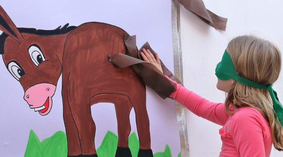 9 year old birthday party ideas - pin the tail on the donkey