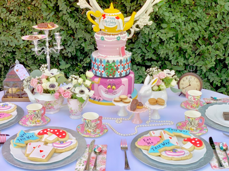 9 year old birthday party ideas - Alice in Wonderland theme