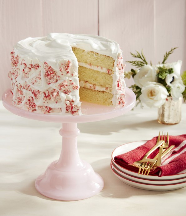 Anniversary Candy Cane Cake