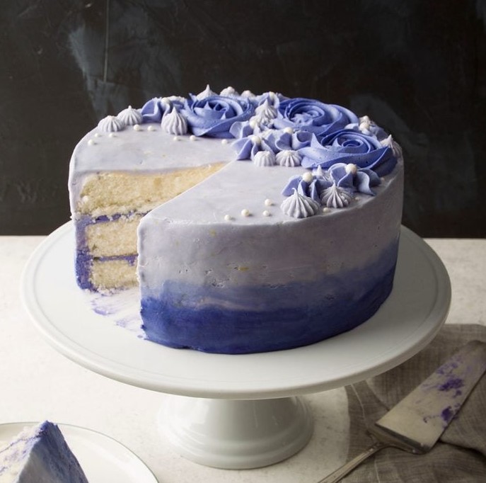 Anniversary Ombre Frosting Cake