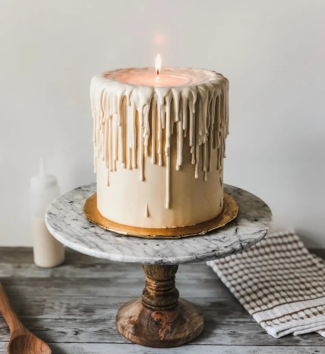 Anniversary Melt Candle Cake