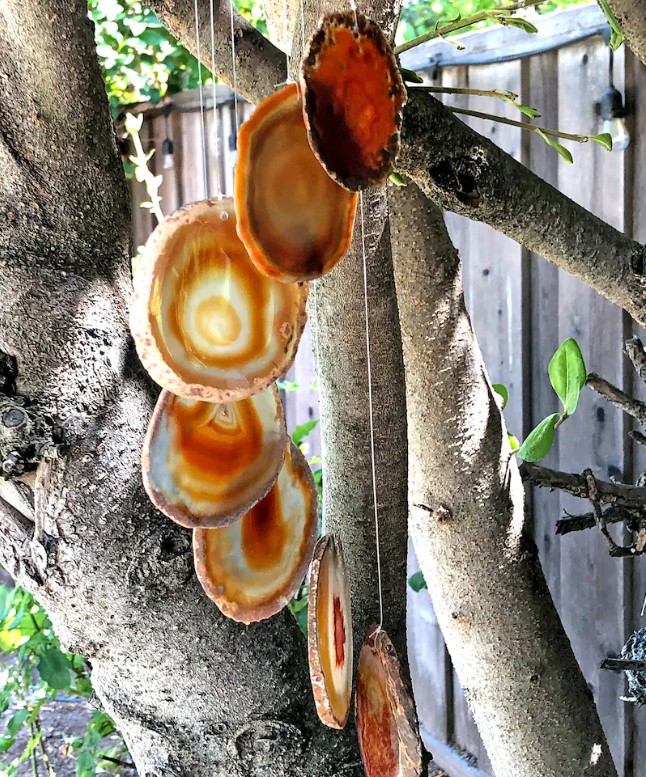 Wind Chime in Natural Red Agate 