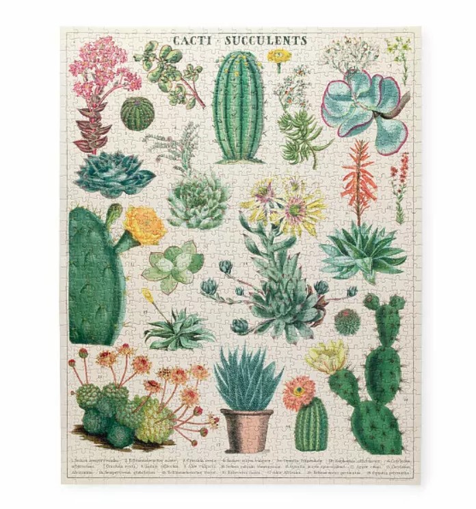 Vintage Succulents Puzzle