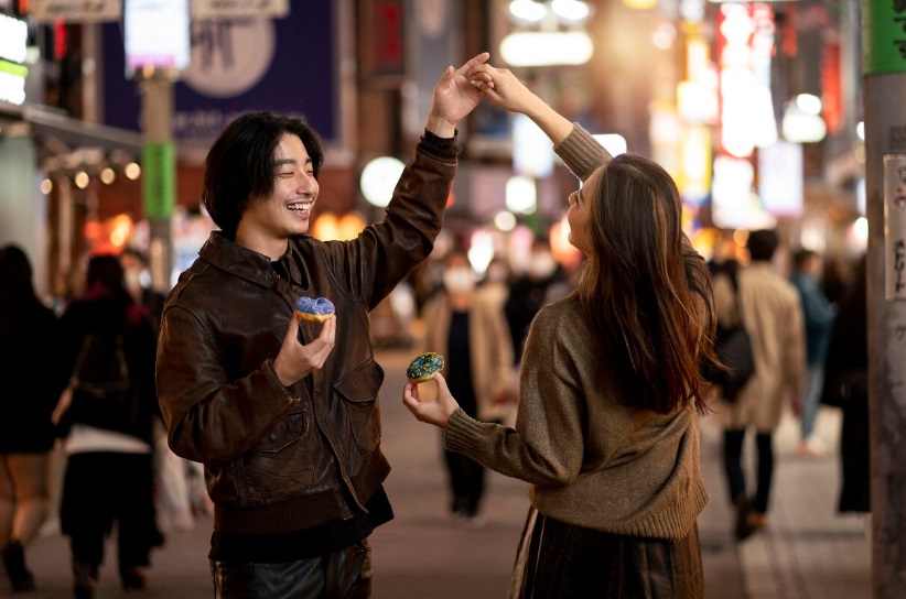 Stroll Through A Night Street Fair