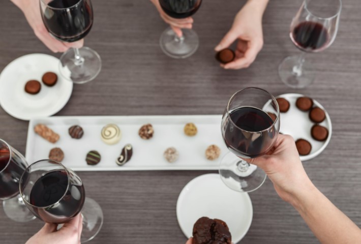 Taste Wine With Chocolate