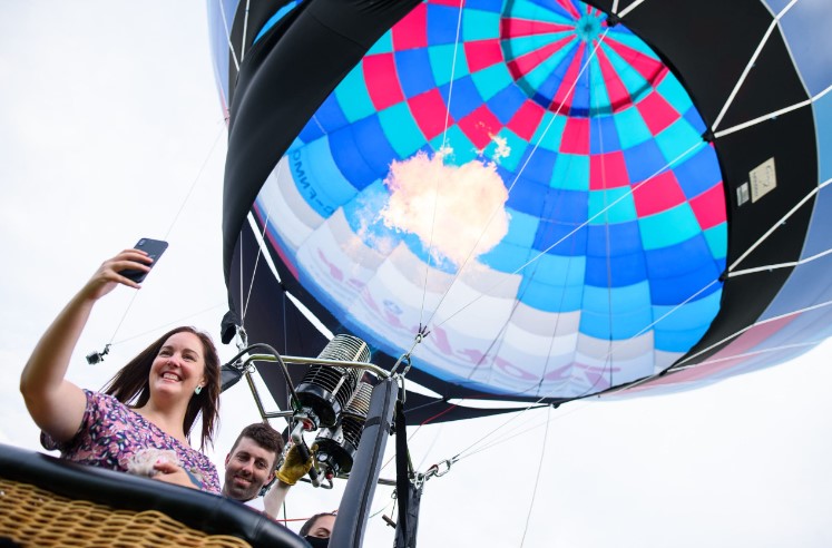 See the sights from a hot air balloon