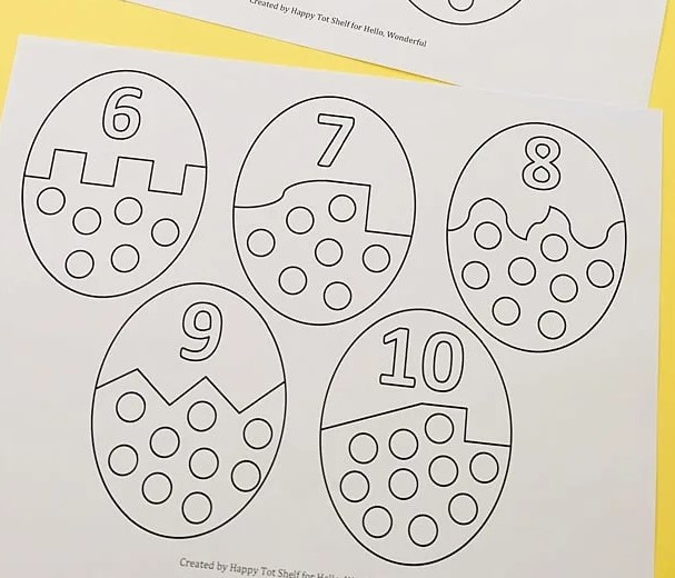 Egg Counting Game For Kids 