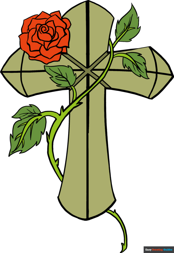 cross-with-rose