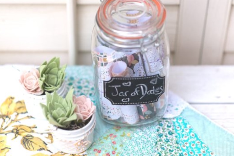 Doily Roll Date Night Jar