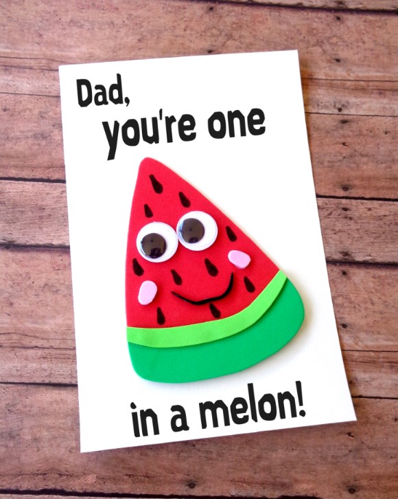Watermelon Fathers Day card