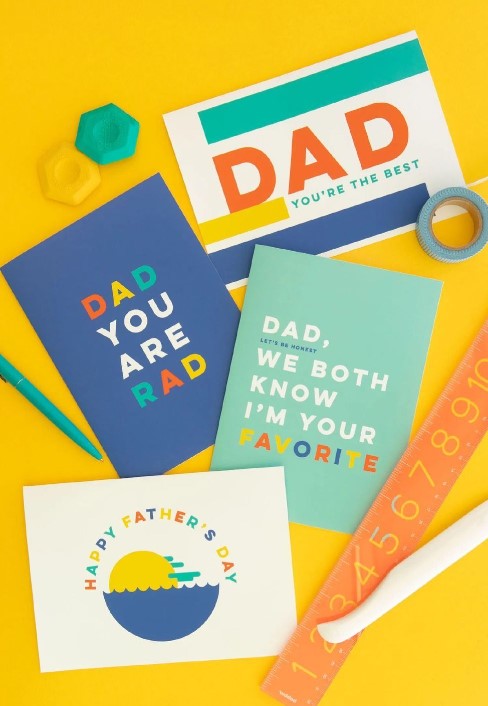 Modern Fathers Day cards