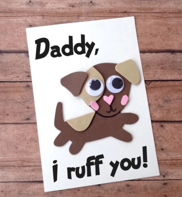 Cute Dog Fathers Day card