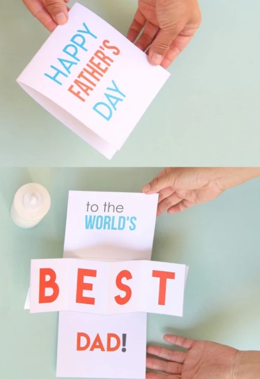 Pop-up Fathers Day card