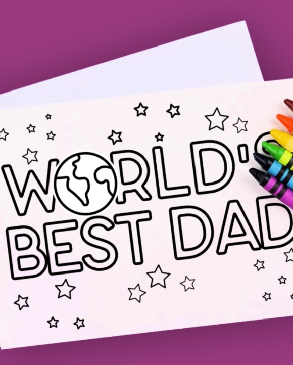 World's Best Dad card