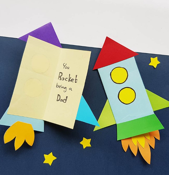 Rocket Fathers Day card