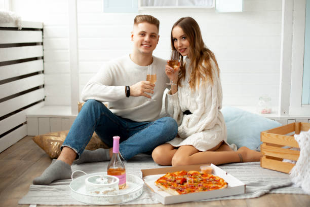 Picnic indoors together