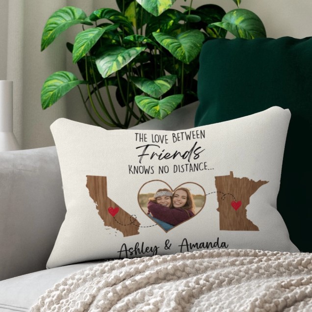 The Love Between Friends Rectangular Pillow
