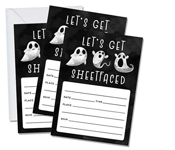 Halloween Engagement Party Invitations