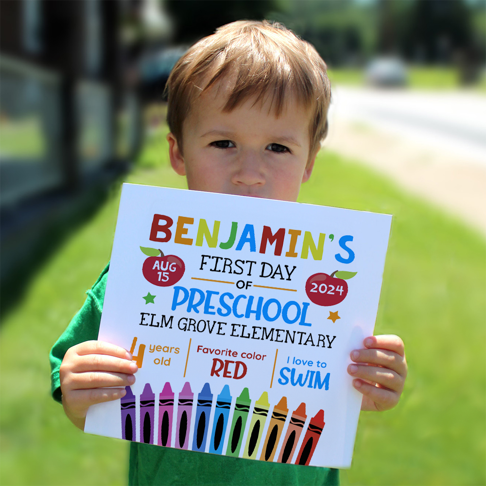 First Day of School With Favorite Canvas Poster