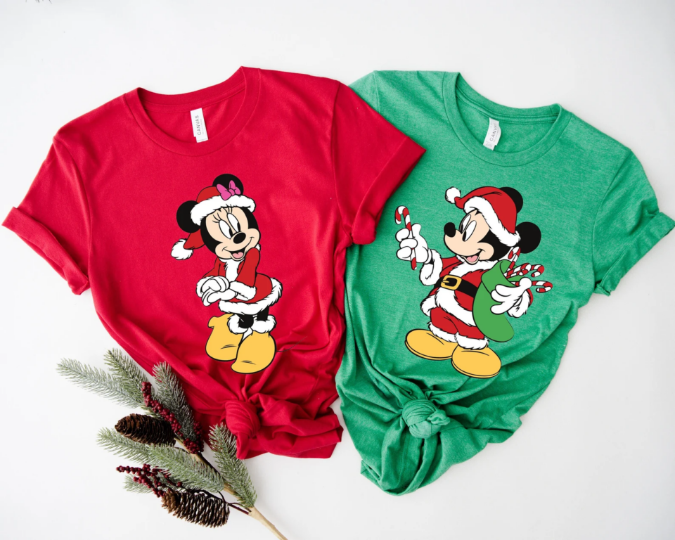 Disney Couple Christmas Shirts