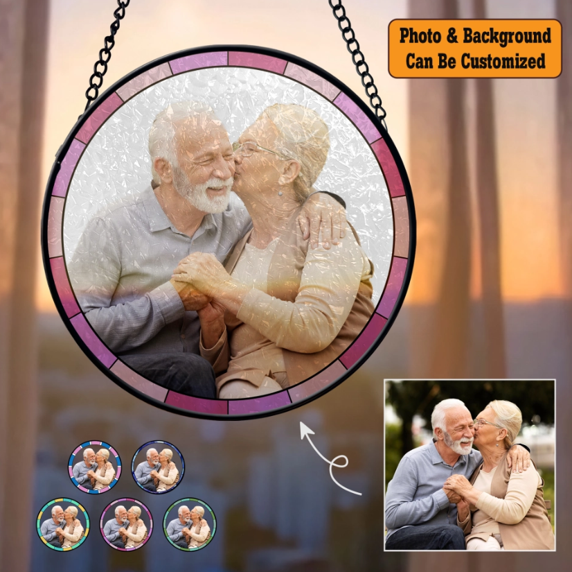 Personalized Upload Photo Suncatcher