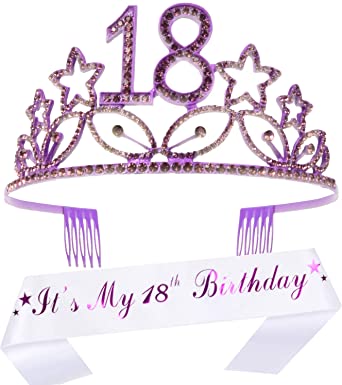 18th Birthday Sash and Tiara Set