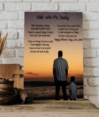 Daddy Custom Canvas