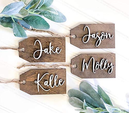 Wooden Name Dog Tags