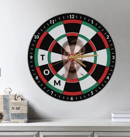 Customized Dart Board Wall Clock