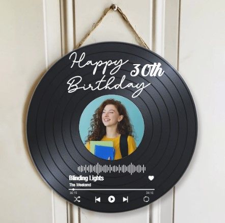 Round Wood Sign Wall Art